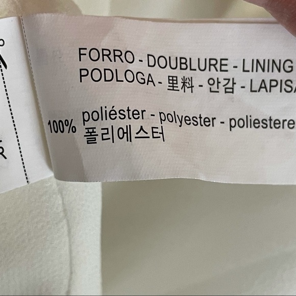 Zara Cold Shoulder Sheer Pleated Blouse - Picture 8 of 8